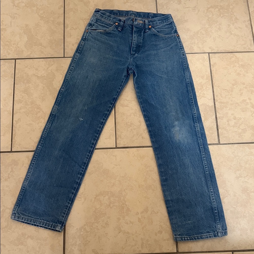 Classic Blue Straight Leg Jeans